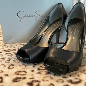 Jessica Simpson Josette-Black western leather pump size 7M